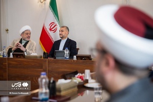 دیدار تجمع هیئت علمای لبنان با حسین امیرعبداللهیان وزیر امور خارجه