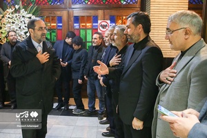محمد عباسی در مراسم ختم مرحوم شیخان