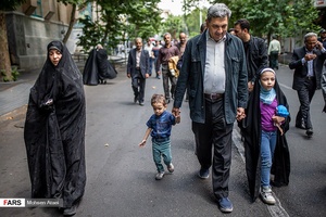 پیروز حناچی شهردار تهران در راهپیمایی روز جهانی قدس ۹۸ 
