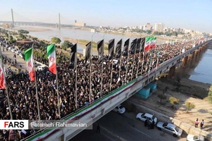 تشییع پیکر «حاج قاسم سلیمانی» در اهواز