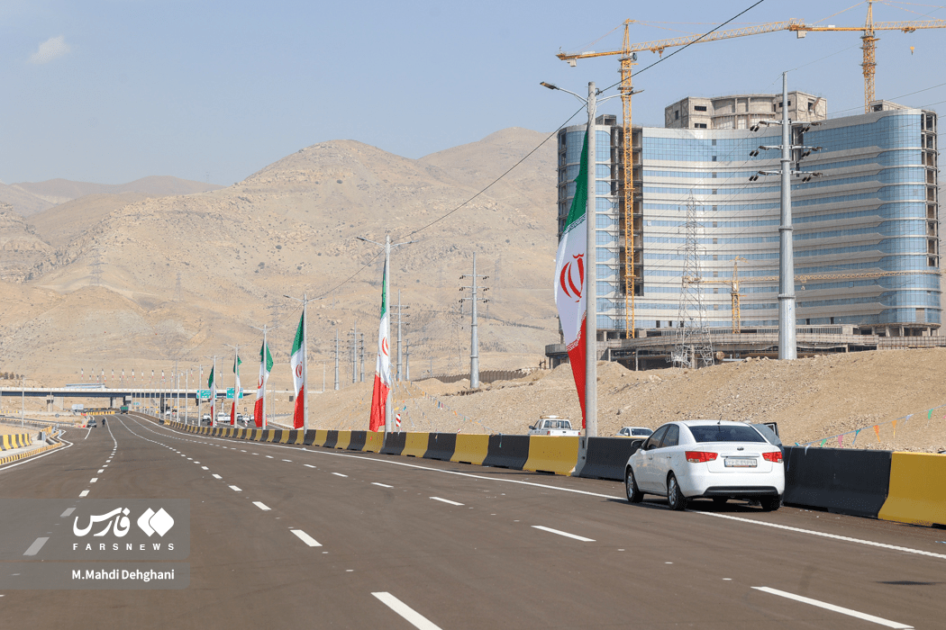 افتتاح بزرگراه شهید موسوی در غرب تهران