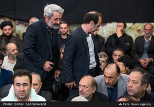 عباس سلیمی نمین در مراسم ختم آیت‌الله موسوی اردبیلی