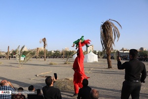 خیمه سوزان غروب روز عاشورا