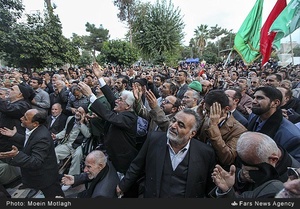 استقبال مردم گرگان از پیرغلامان حسینی در شهرستان گرگان