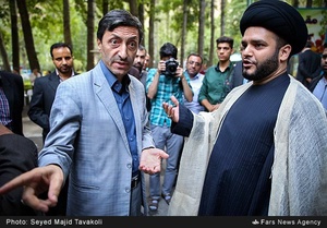 بازدید پرویز فتاح، رئیس کمیته امداد امام خمینی (ره) و حجت الاسلام و المسلمین سید محمد شیرازی، امام جمعه فشم از اردوی دانش آموزی رهپویان ولایت
