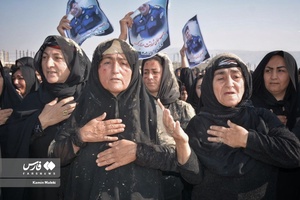 تشییع باشکوه پیکر شهید مدافع امنیت «ایوب رومیانی»