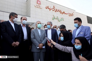 مراسم افتتاحیه فاز اول مركز جامع سرطان همدان توسط  محمدباقر نوبخت، رييس سازمان برنامه و بودجه كشور 