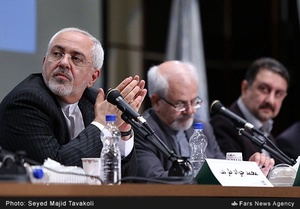محمد جواد ظریف، وزیر امور خارجه در نشست ((مذاکرات هسته ای و علوم سیاسی در ایران))