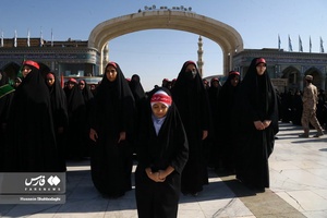 صبحگاه «عهد سربازی» در مسجد مقدس جمکران