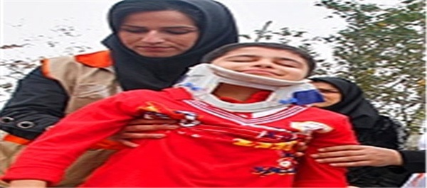 مانور زلزله در مدرسه روستا کمکلا امل