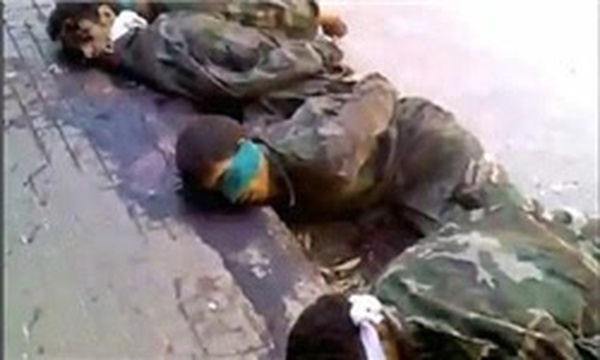 اعدام سربازان ارتش سوریه