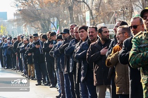 تشییع پیکر مطهر هشت شهید گمنام دفاع مقدس در تبریز