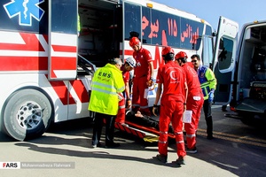 مانور امداد و نجات در فرودگاه بیرجند