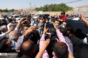 محمدباقر نوبخت، رييس سازمان برنامه و بودجه كشور در سفر یک روزه خود به استان همدان