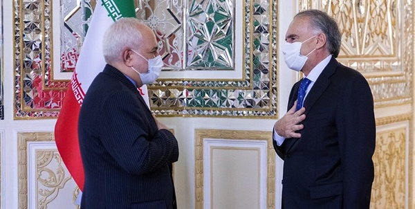 ظریف و ژان آرنو نماینده دبیرکل سازمان ملل در امور افغانستان 