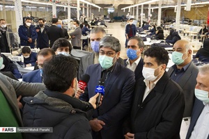 بازدید مسؤولان از کارخانه سبلان پارچه اردبیل