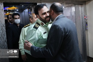 دیدار سردار سعید منتظرالمهدی معاون فرهنگی اجتماعی و سخنگوی فرماندهی کل انتظامی کشور با پیام تیرانداز مدیرعامل خبرگزاری فارس