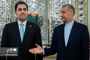 دیدار محسن المندلاوی نایب رئیس مجلس عراق با حسین امیرعبداللهیان وزیر امور خارجه
