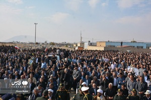 تشییع باشکوه پیکر شهید مدافع امنیت «ایوب رومیانی»