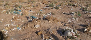 تخلیه زباله در رودخانه فهرج