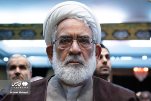 حجت‌الاسلام و المسلمین محمدجعفر منتظری، رئیس دیوان عالی کشور، در یادواره شهدای حقوقدان شهر تهران.