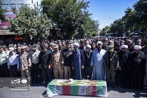 تشییع پیکر شهید حادثه تروریستی جاده خاش - تفتان