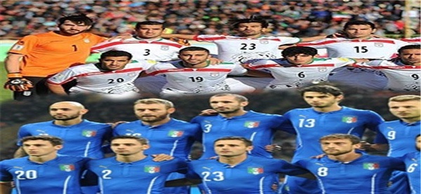فوتبال ایران ایتالیا