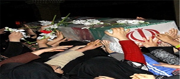 مراسم وداع با سه شهید گمنام در بابلسر