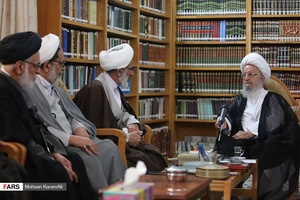 گزارش تصویری: دیدار نماینده ولی فقیه در سپاه با مراجع تقلید