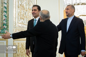 دیدار محسن المندلاوی نایب رئیس مجلس عراق با حسین امیرعبداللهیان وزیر امور خارجه