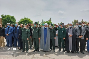 تشییع پیکر مطهر شهید پاسدار محمود آبسالان در زاهدان
