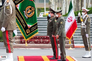 دیدار سپهبد «شیرعلی میرزا» وزیر دفاع تاجیکستان با امیر سرتیپ حاتمی 