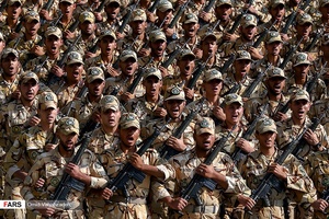 مراسم صبحگاه مشترک نیروهای چهارگانه ارتش