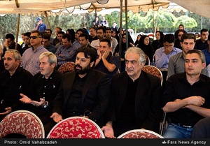 مراسم نخستین سالگرد درگذشت مرحوم مهدی نفر در قطعه نام آوران بهشت زهرا