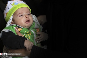 مراسم شیر خوارگان حسینی شهر هشجین