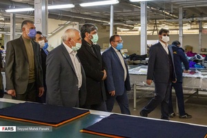 بازدید مسؤولان از کارخانه سبلان پارچه اردبیل