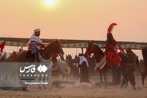  تعزیه خوانی عاشورای حسینی در لامرد