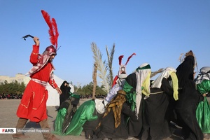 خیمه سوزان غروب روز عاشورا