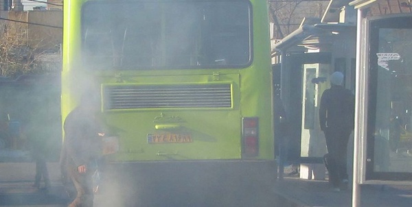 اتوبوس آلودگی هوا