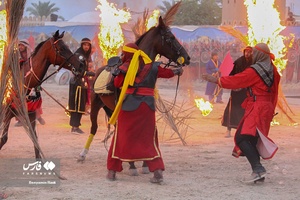  تعزیه خوانی عاشورای حسینی در لامرد
