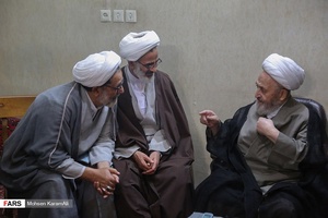 گزارش تصویری: دیدار نماینده ولی فقیه در سپاه با مراجع تقلید