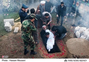 مراسم تشییع شهید گمنام در دانشگاه  علوم پزشکی ارتش