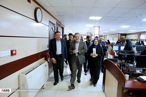 بازدید سیدمحمد بطحایی وزیر آموزش و پرورش از تحریریه خبرگزاری فارس