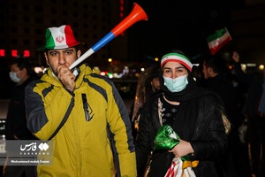 جشن صعود تیم ملی فوتبال به جام جهانی