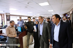 بازدید سیدمحمد بطحایی وزیر آموزش و پرورش از تحریریه خبرگزاری فارس