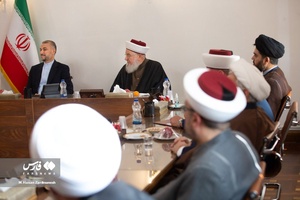 دیدار تجمع هیئت علمای لبنان با حسین امیرعبداللهیان وزیر امور خارجه