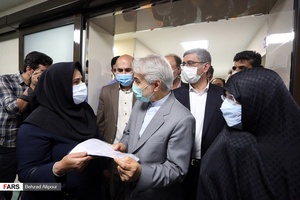 بازدید محمدباقر نوبخت، رييس سازمان برنامه و بودجه كشور از فاز اول مركز جامع سرطان همدان