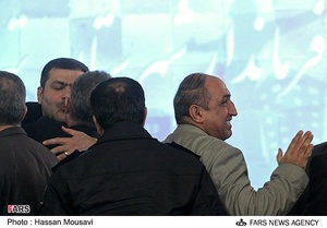 عیسی فرهادی و نائبی در پایان مراسم تودیع و معارفه فرماندار تهران