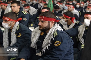 آیین خاکسپاری شهید گمنام در آموزشگاه شهید چمران