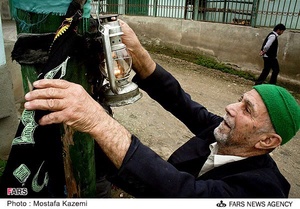 حاج سید مرتضی حسینی از کسبه و ریش سفیدان روستای بورخانی سوادکوه 